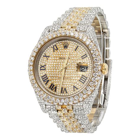 fake diamond watches that look real|bust down watch real diamond.